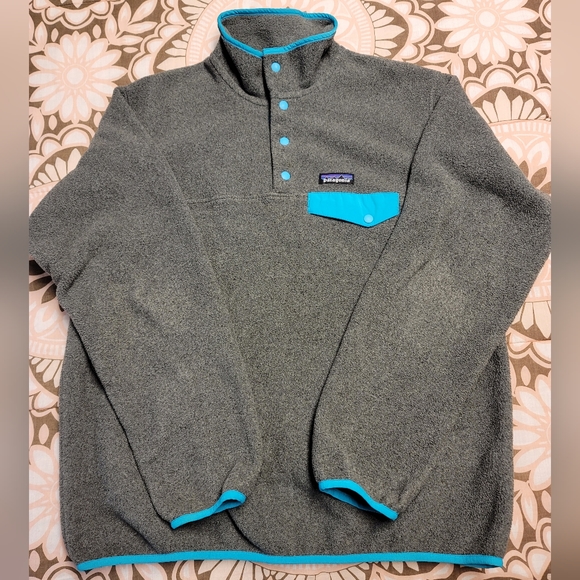 Patagonia Lightweight Synchilla snap Fleece Pullover Women's Size L. - Picture 3 of 3